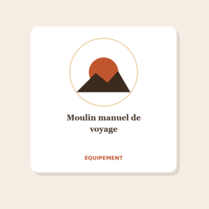 Moulin manuel de voyage