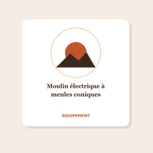 Moulin électrique à meules coniques