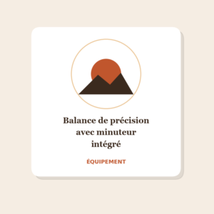 Balance de précision avec minuteur intégré