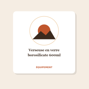 Verseuse en verre borosilicate 600ml