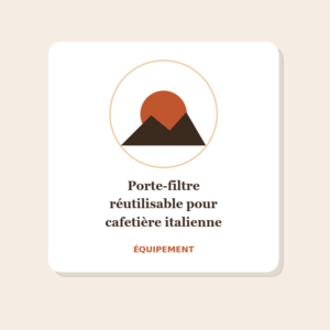 Porte-filtre réutilisable pour cafetière italienne