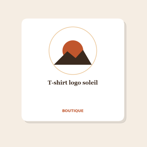 T-shirt logo soleil (terracotta) T-shirt logo soleil (terracotta)
