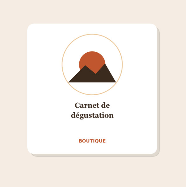 Carnet de dégustation Carnet de dégustation